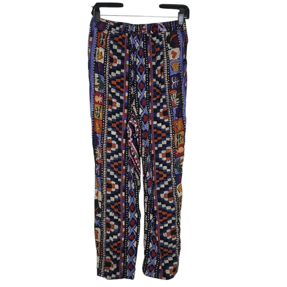Farm Rio Aztec Print boho Pants - Picture 2 of 14